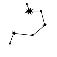 Set of mystic celestial symbol element vector 