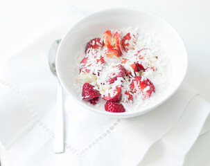 Strawberry Coconut Breakfast Bowl