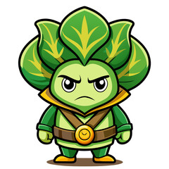  Poisoned Bok Choy Vegetable Listening Illustration