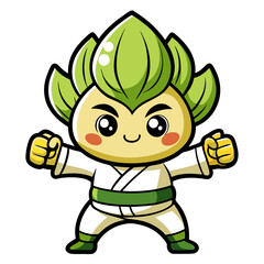  Dynamic Calm Bok Choy Illustration