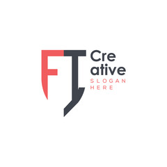 initial monogram letter logo with creative design.