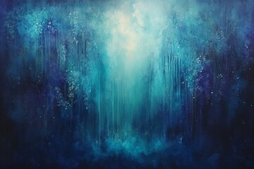 Deep, mystical forest bathed in ethereal light