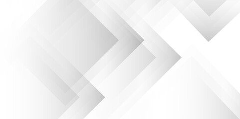 Obraz premium Abstract modern white design features subtle shadows . Modern white and gray technology concept diamond triangle geometric line background . abstract tech banner design. Graphic design element stripe