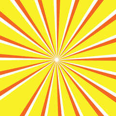 Abstract glowing yellow sunburst background. Maximum yellow glow effect sunburst background for presentation, banner, poster, flyer, sales.