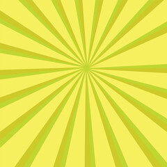 Abstract glowing yellow sunburst background. Maximum yellow glow effect sunburst background for presentation, banner, poster, flyer, sales.