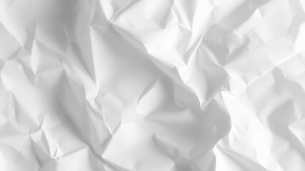 Abstract Crumpled White Paper Texture