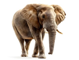 Fototapeta premium elephant isolated on a white background