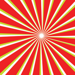 Red background with red sun rays. Abstract summer sun shine.