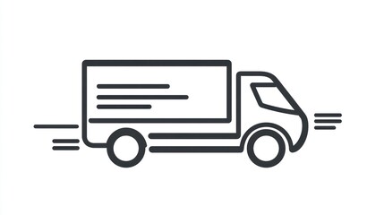 Delivery Truck Icon Graphic (1)