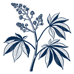  Elegant India Ink Plant Design