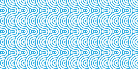 Overlapping Pattern Minimal diamond geometric waves spiral transparent and abstract circle wave line. blue seamless tile stripe geometric create retro square line backdrop pattern background.	
