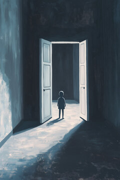 child's abstract fear of being alone
