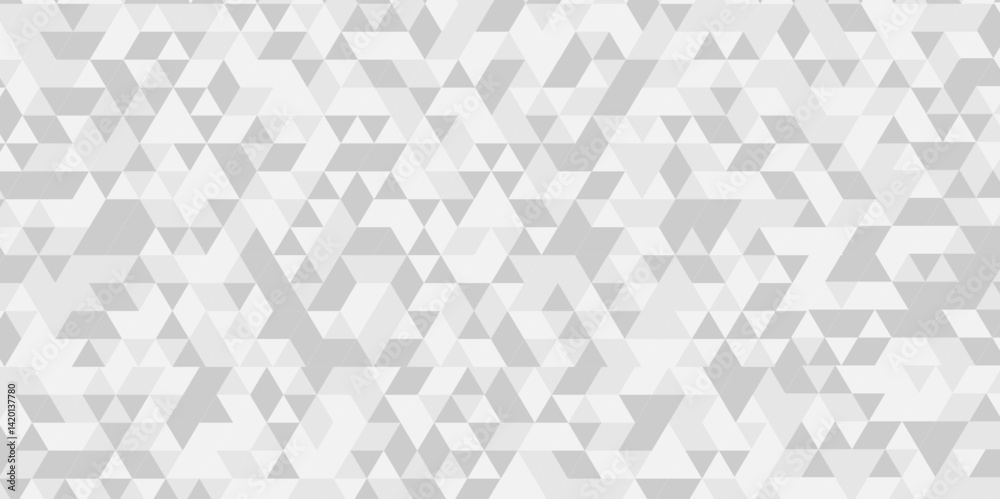 Poster vector white and gray polygon mosaic triangle overlap texture background. white and gray overlapping