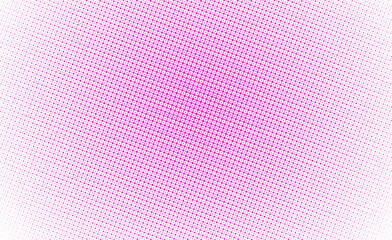 Abstract pink colorful halftone pattern on white background with copy space, Geometrical abstract halftone texture pattern, colorful halftone texture background