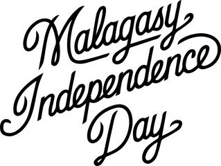 Malagasy Independence Day Calligraphy
