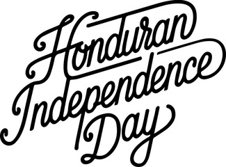 Honduran Independence Day Typography