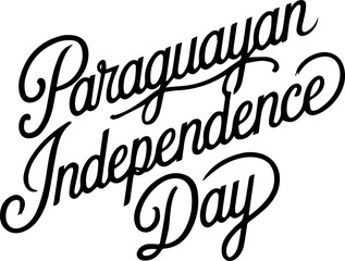 Paraguayan Independence Day Calligraphy.