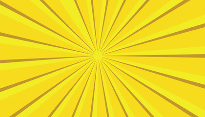 Yellow sun in simple style. Yellow Sunburst Pattern Background Modern seamless retro vintage burst sunrise sunbeam element spiral striped illustration sun rays and sunburst backdrop