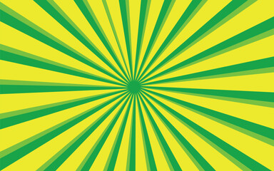 Bright green comic star burst background