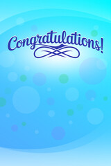 Congratulationsi Typography template design 192025