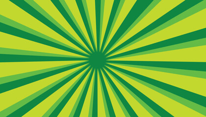 Bright green comic star burst background