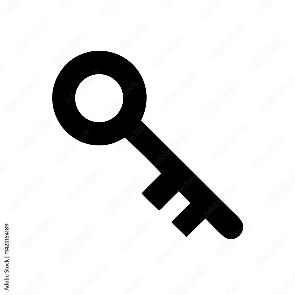 Poster find unlock secure access key icon vector illustration for security solutions and privacy lock desig