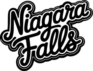 Niagara Falls Bold Text Logo
