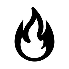 Isolated fire flame vector illustration for icon logo design element burning hot concept graphic