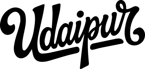 Udaipur City Rajasthan India Logo Design