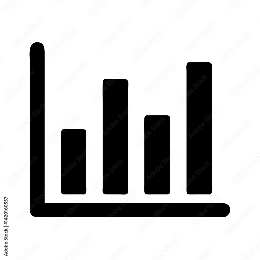 Poster bar chart graph diagram data analysis infographic report statistics business presentation vector des