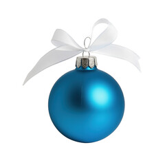 blue christmas ball