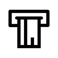 Atm machine cash withdrawal financial transaction banking service money payment withdraw finance icon