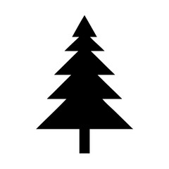 Christmas tree vector graphic holiday season evergreen pine tree silhouette illustration design art
