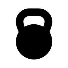 Kettlebell weight training equipment for strength and conditioning fitness workout icon