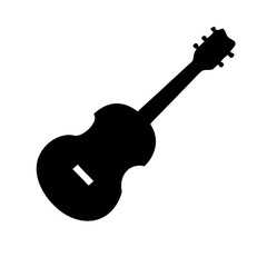 Download high quality ukulele vector art silhouette for musical instrument designs and projects