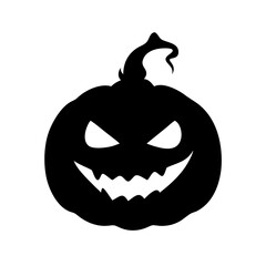 Download spooky halloween pumpkin vector illustration for carving templates and decoration ideas