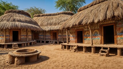 traditional house in the village