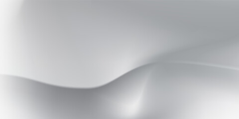 Silver foil background with metal mirror texture. Chrome gradient surface with light gloss. Vector aluminum grey sheet with reflection. Platinum and titanium modern