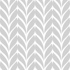 Seamless pattern designed in abstract style and gray color on white background