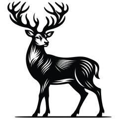 deer silhouette vector