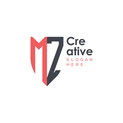 initial monogram letter logo with creative design.