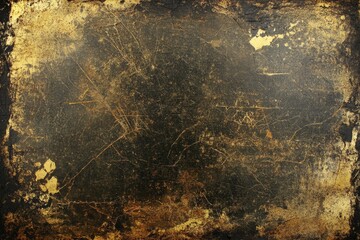 Aged, textured surface with gold highlights and dark marks