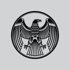 Obraz premium Iconic Logo Eagle Illustration