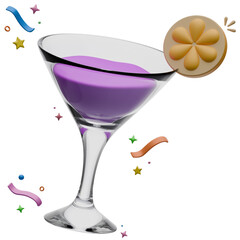 3D Cocktails Illustration