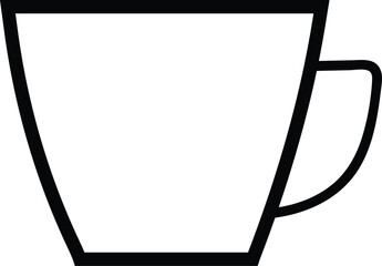 black coffee cup icon vector