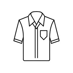 Naklejka premium t shirt line art vector illustration