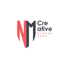 initial monogram letter logo with creative design.