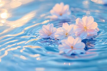 Blooming light swirl element on a pastel ripple backdrop