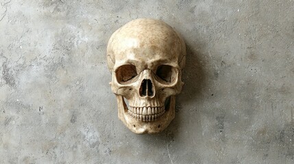 Detailed anatomical skull model