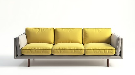 Fototapeta premium modern sofa isolated on white